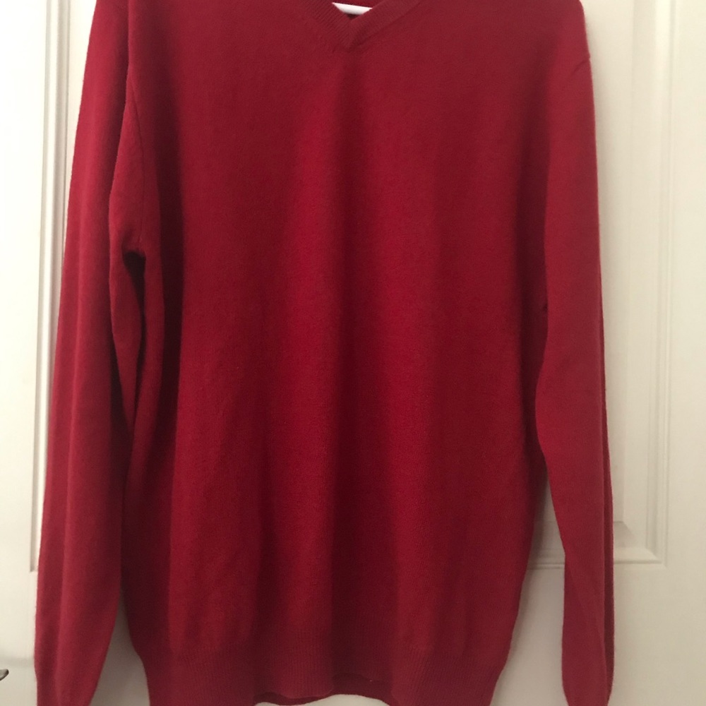 Allen Solly Red Men's Cashmere Sweater Size L